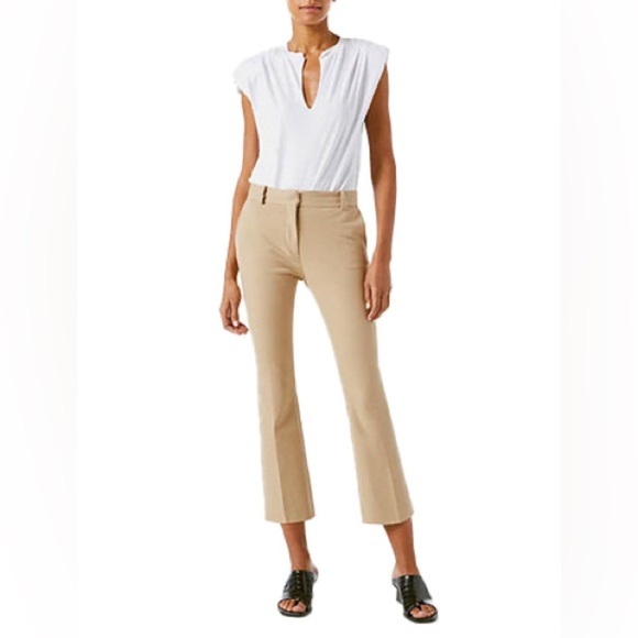 FRAME Le Crop Mini Boot Tan Trousers - Picture 4 of 13